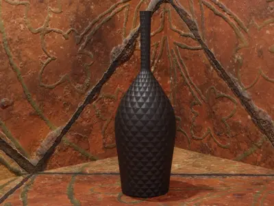 Decorative vases Low-poly 3D model purchase
