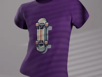 T-shirt Low-poly 3D model