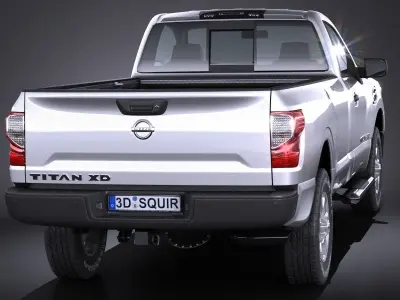 Nissan Titan Single Cab Regular 2017 3D model