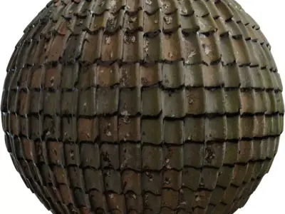 Leaf Littered Clay Pan Roof  Texture