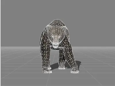 Bear v1 Low-poly 3D model