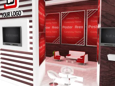 Booth Exhibition Stand a534a 3D model