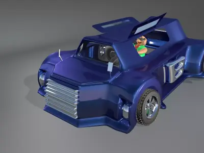 Car Model Games 3d Game Engine Low-poly 3D model