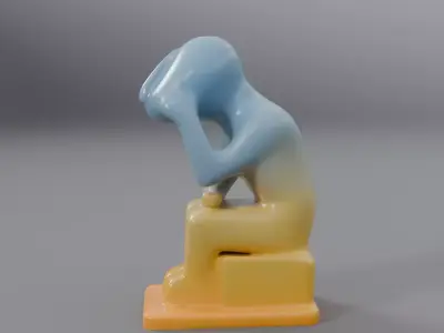 modern statue 3D model