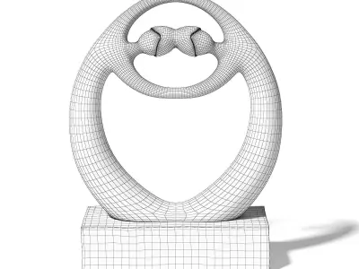 Stone Sculpture 3D Model 3D model