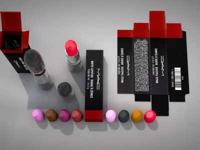Lipstick MAC Box 3D Model 3D model