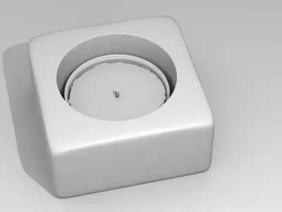 Glass Candle Holder 3D model