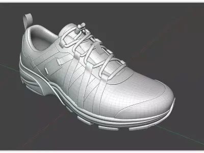 Womens Hydro Sport Aqua Sneakers 3d model Low-poly 3D model