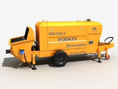 Concrete Pump 3D model