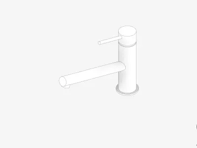 Sink Mixer - Luxury - Sleek Low-poly 3D model