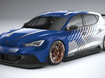 Seat Leon Cupra e-Racer 2021 3D model