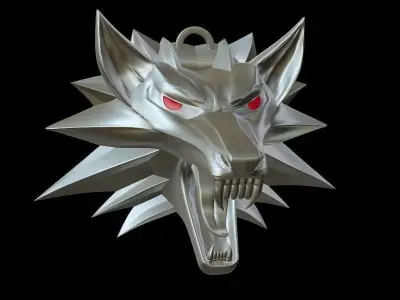 Witcher medallion 3D printable 3D model