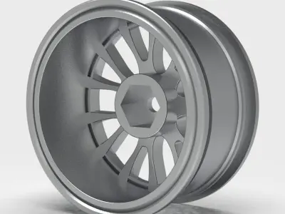 Precision Engineered Wheel Rim 3D Model Instant Download 3D print model