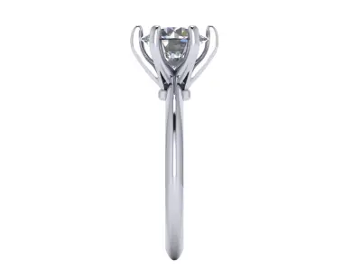 Solitaire Diamond Women Fashion Ring R18 3D print model