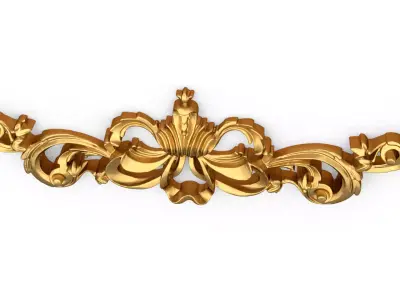 Classic decor ornament carved 75 3D model