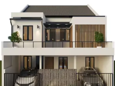 HOUSE EXTERIOR REALISTIC RENDER 3D model
