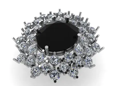 Women Fashion Diamond Pendant 3d Printable Model 3D print model