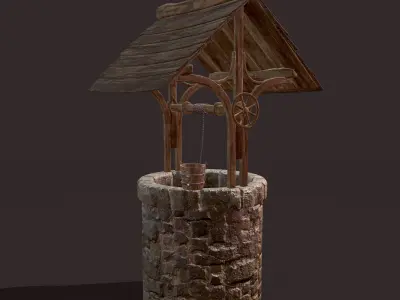 Medieval Style Well  Free low-poly 3D model