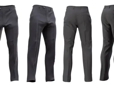 Business Pants 32 - All MH Bodies - UE5 Skeletons - Rigged Low-poly 3D model