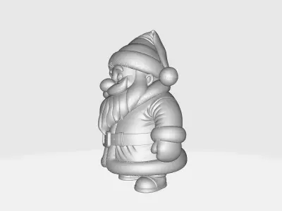 Adorable Santa Claus Festive Christmas Decoration 3D print model