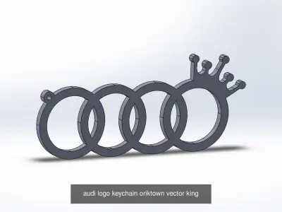 Audi keychains 3D Model Pack