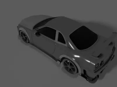 The car is ready to game Unofficial brand Low-poly 3D model