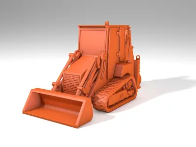 mini tractor JCB-1CXT 3D print model