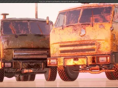 Truck Levo M1590 - Unreal Engine 4 Project Low-poly 3D model