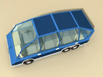 CAR 5 - Van Low-poly 3D model