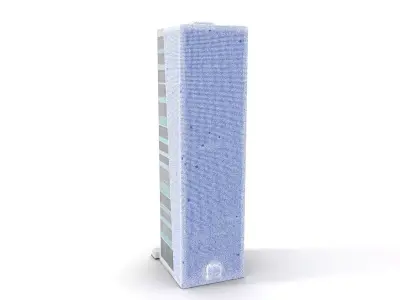 Sleek Glass Tower model pack Low-poly 3D model