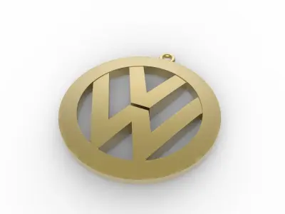 Volkswagen logo 3D print model