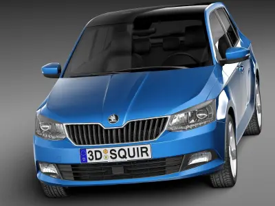 Skoda Fabia 2015 3D model
