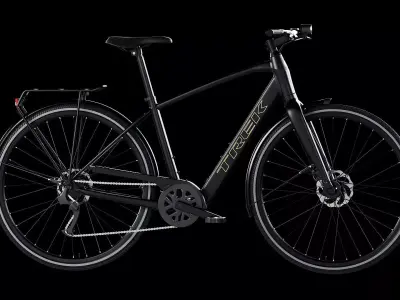 Trek FX 2 Hybrid Bicycle Low-poly 3D model