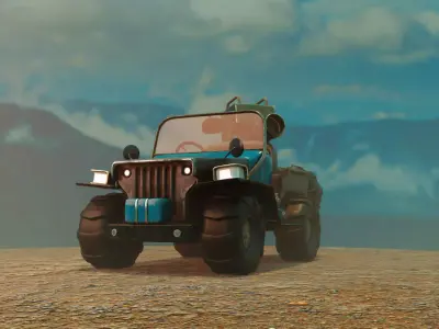 Old Jeep  3D model