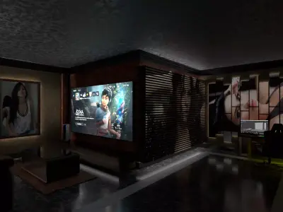 Gaming Room 3D model