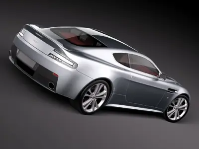 Aston Martin v12 Vantage 3D model