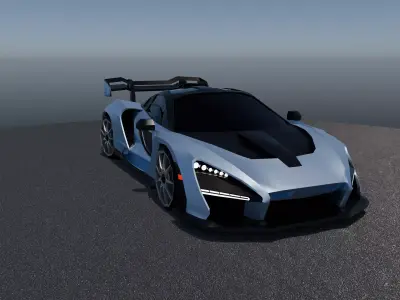 McLaren Senna 3d low-poly Model Low-poly 3D model