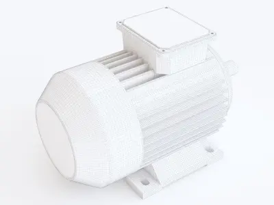 Electric Motor 01 3D model