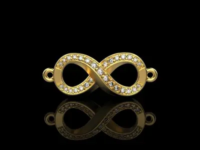 infinity pendant model 839 3D print model