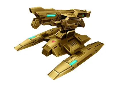 Spaceship - Big Fort 13 3D model