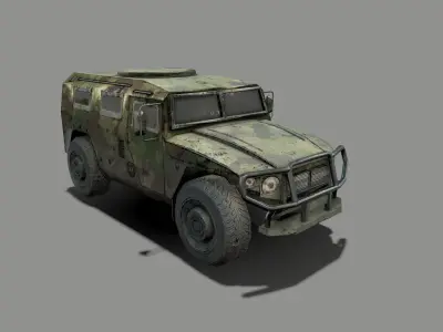 Soldiere Vehicle Low-poly 3D model