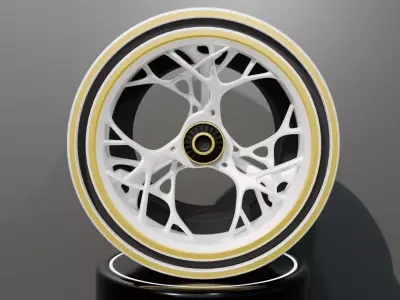 Concept rim white 3D model