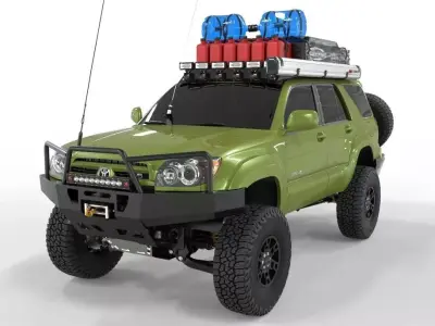 4Runner sr5 2005 4x4 Full Accesories 3D model