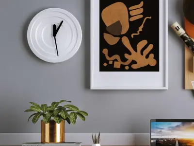 and Nordic desk chair 3D model