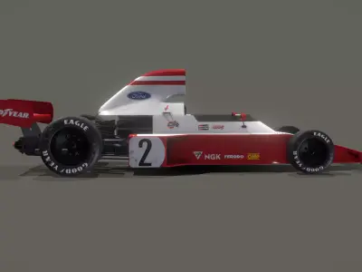 Generic F1 1970 race car 3D model
