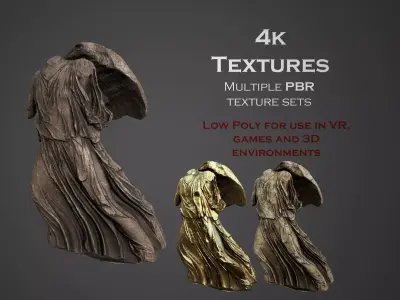 Statue of female  1 Low-poly 3D model