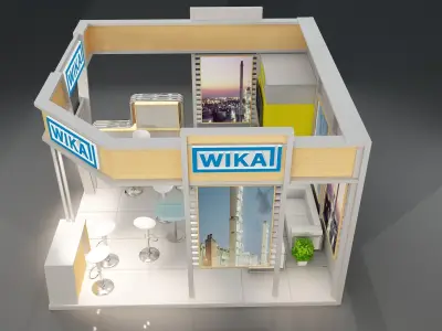 Booth Exhibition Stand a223a 3D model