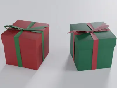 Gift Box 3D model get