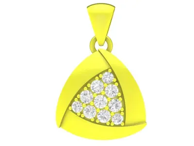 A4741 Cute Diamond Women Pendant 3D Model 3D print model