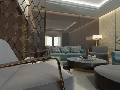  LIVING ROOM 3D model